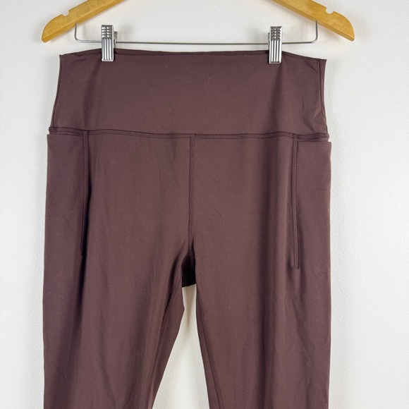 prAna Women's Burgundy High Waisted Leggings Athleisure Yoga Pants XL - Picture 10 of 10